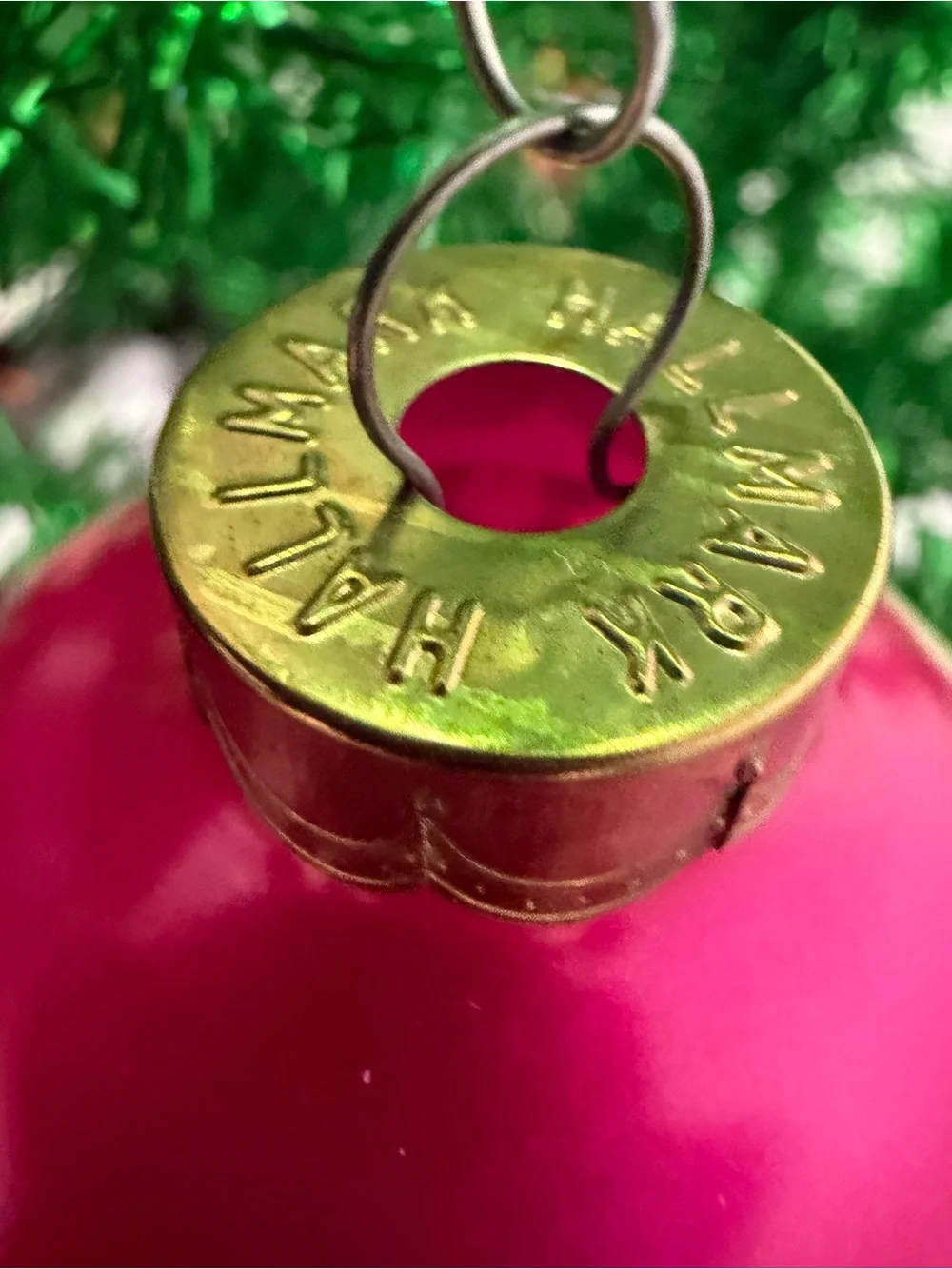 Hallmark Teacher Christmas Bauble Ornament Set Of 2 Glass Wood 1992 Classroom